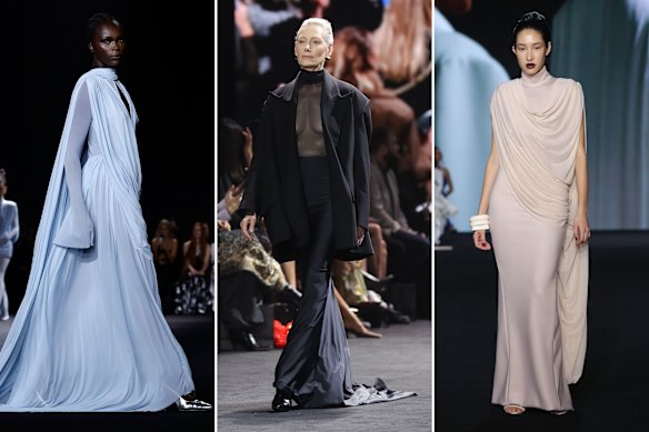 Drama on the runway at Australian Fashion Week from Mariam Seddiq.