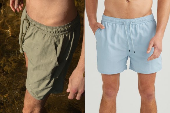 Men’s swimwear from Australian brand Jac + Jack. The shorts are their first foray into the ocean and pool.