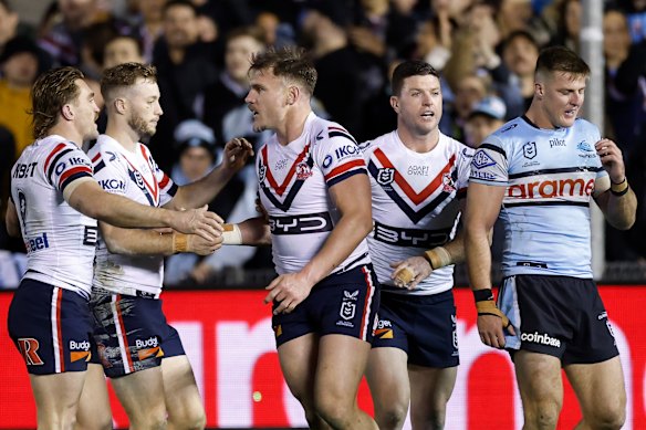 Angus Crichton celebrates.