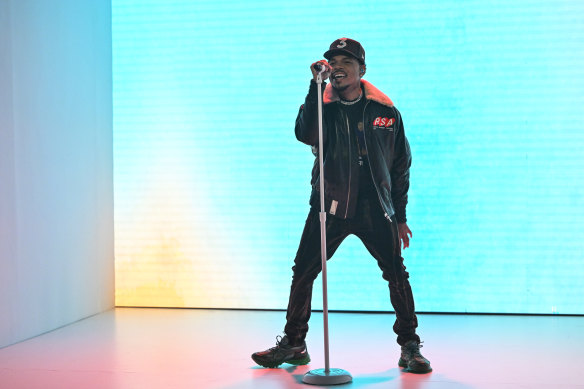 Chance performing on Jimmy Fallon’s late show in March this year. The rapper is also celebrating the 10th anniversary of his breakthrough mixtape, Acid Rap.