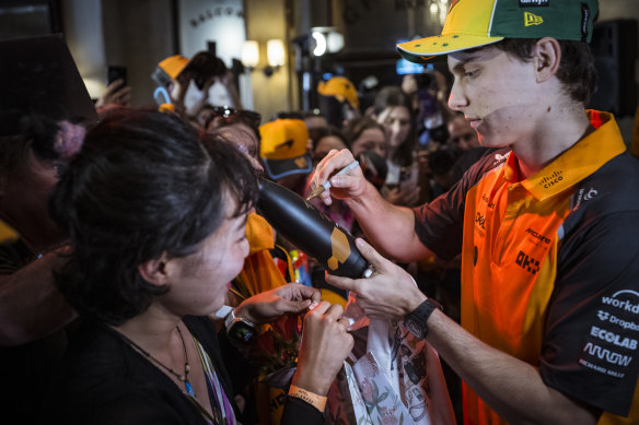 Australian Formula 1 superstar Oscar Piastri takes greeting fans in his stride just days out from his home grand prix.