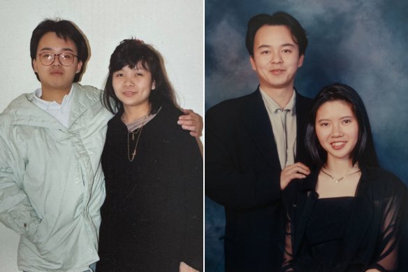 Left: Albert Lau and Susie Wong, who married at 19, divorced two years later but went into business. Right: Lau and second wife Anna Kasman; the couple divided $110 million of assets when they split.