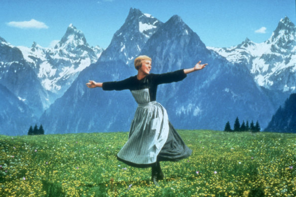 Climb every mountain and every popularity chart: Julie Andrews as Maria in The Sound of Music.