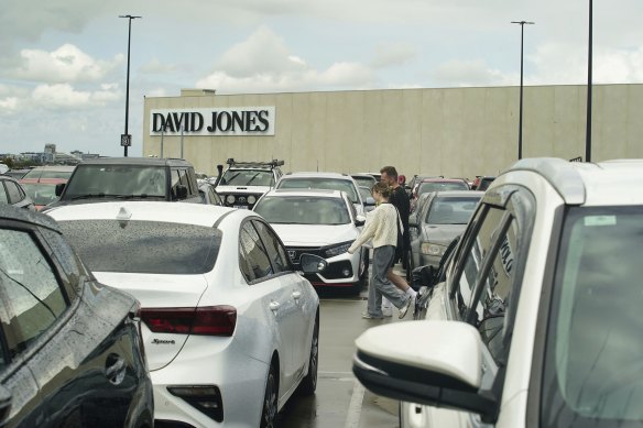 Highpoint shopping centre car park. 