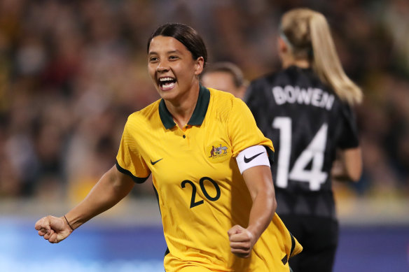 Sam Kerr has scored 62 goals for Australia.