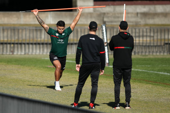 Latrell Mitchell has worked overtime on fixing his hamstring woes.