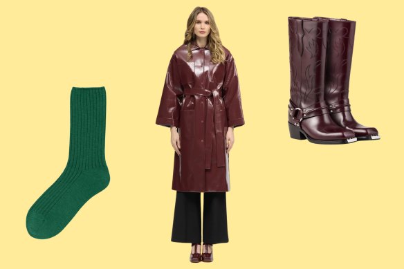 Cosy socks can make an outift, says Karina Mutabazi, who’s also eyeing a Bul coat and Sandro boots.