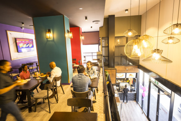 Inside the two-level Dessert Corner Lounge in Truganina.