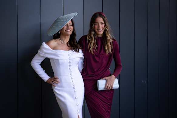 Krissy and Milana Marsh at the TAB Everest Day at Royal Randwick.