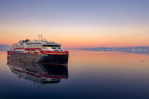 Hurtigruten's MS Roald Amundsen is a battery-diesel hybrid ship designed for polar exploration.