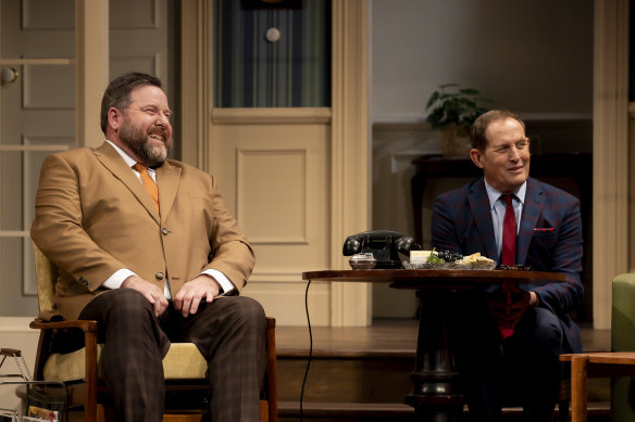 Shane Jacobson as Oscar and Todd McKenney as Felix have terrific comedic simpatico in “The Odd Couple”.