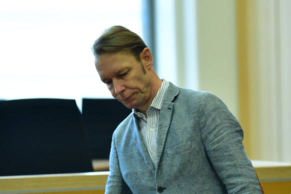 Christian Brueckner arrives at the Landgericht Braunschweig state courthouse for one of the final days of his trial for sex crimes.