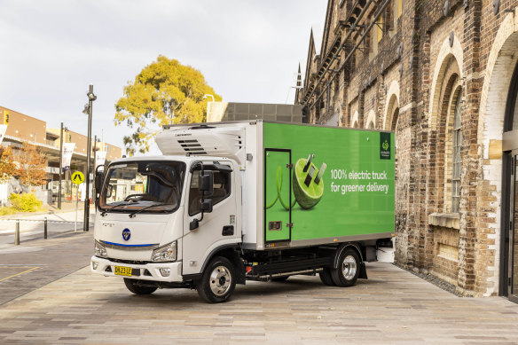 The electric trucks need the power to make up to 20 deliveries in a shift and keep food chilled the entire time.