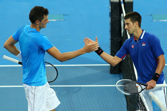 Novak Djokovic has long been in Tomic’s corner.