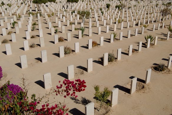 The El Alamein War Cemetery in Egypt.