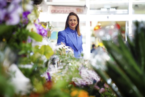 Mayor of Greater Dandenong Lana Formoso in the Springvale shopping centre. 