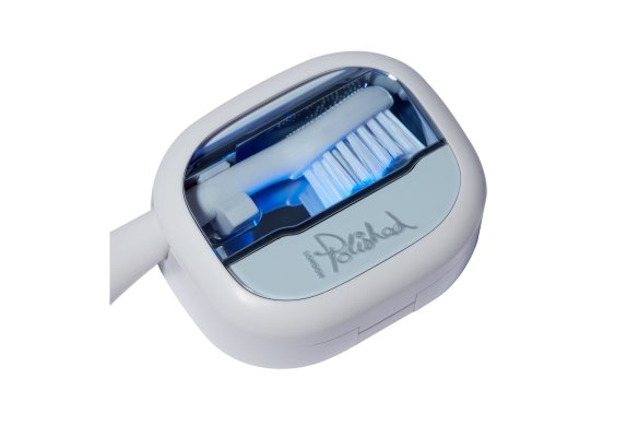 Polished London UV-C toothbrush steriliser.