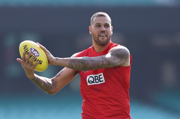 Lance Franklin is in line to face the unbeaten Demons at the MCG on Saturday night.
