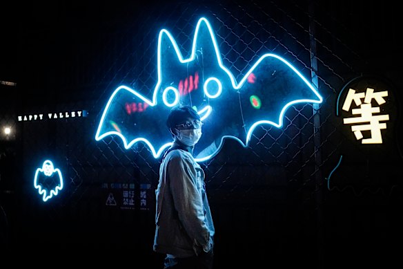 A Halloween-themed parade in Wuhan, China last month. 