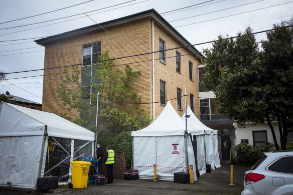 John Cribbes House in Balaclava was locked down after a COVID-19 case.