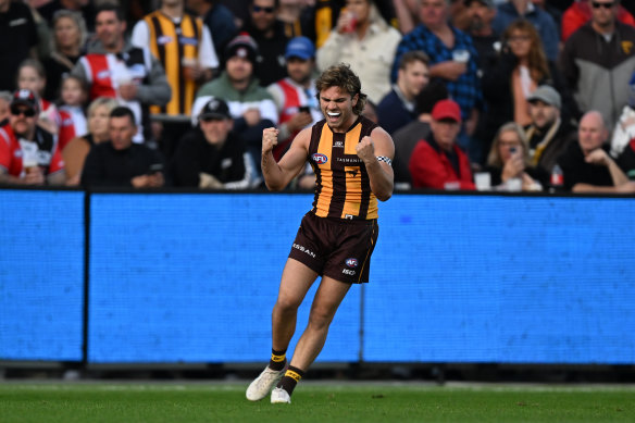 Hawthorn young gun Nick Watson.