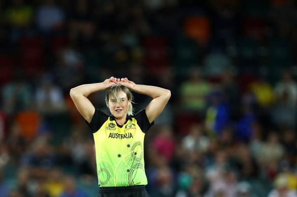 Hamstrung: Ellyse Perry will miss the rest of the Twenty20 and ODI series against New Zealand.