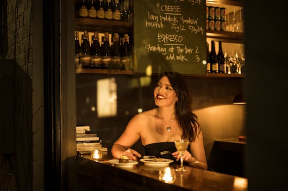 Jamie Bucirde at one of her favourite Melbourne solo venues, Napier Quarter.