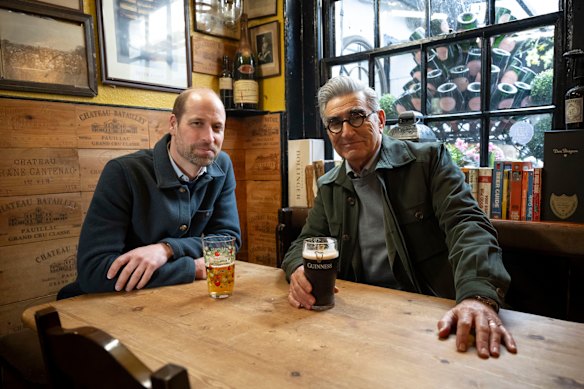 Eugene Levy catches up with Prince William in The Reluctant Traveller. 
