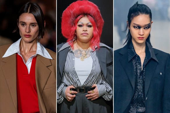To the point: models walk the runway during the Tommy Hilfiger, Willy Chavarria and Helmut Lang by Peter Do autumn 2024 ready-to-wear shows as part of New York Fashion Week.