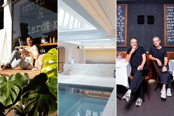 Michael Lo Sordo’s Sydney: Bronte’s Broth Bar & Larder; the pool at the Capella hotel; Fratelli Paradiso in Potts Point (owners Enrico and Giovanni Paradiso).