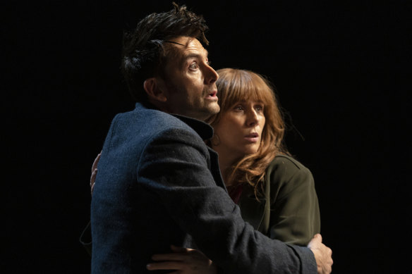 David Tennant as The Doctor and Catherine Tate as Donna Noble in Doctor Who.