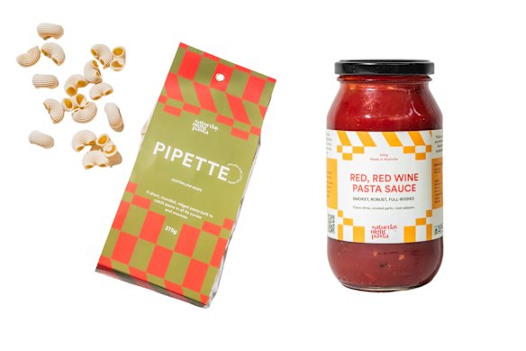 Build your own sauce and pasta pack.