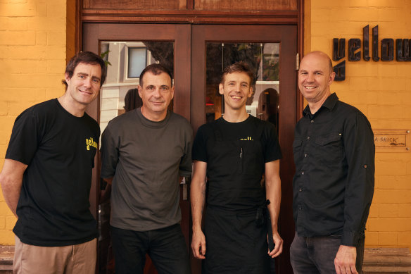 Left to right: Mark Hanover, Nick Hildebrandt, Sander Nooij and Brent Savage at Yellow.