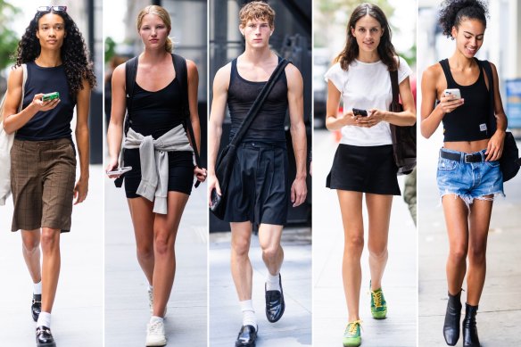 Models attend Victoria’s Secret Fashion Show casting in New York on August 28. 