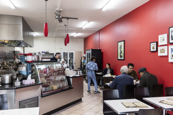 Diners order at the counter at Danny’s Kopitiam.