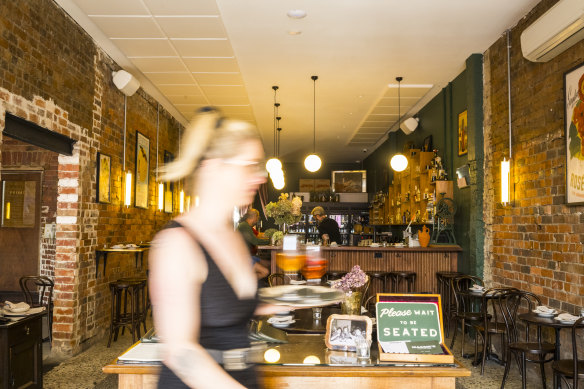 Brick walls and vintage posters give Maggie’s a familiar (too familiar?) feel.