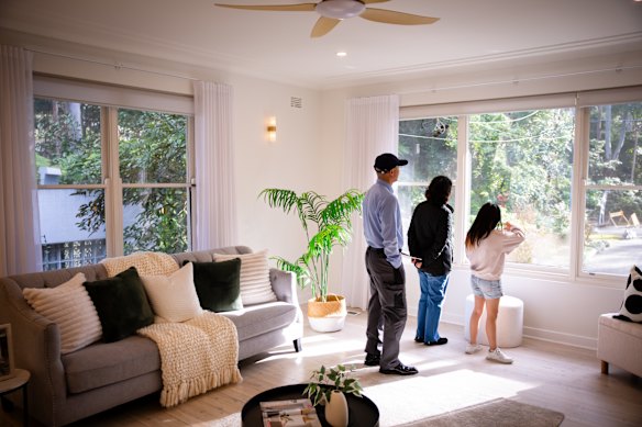 Prospective buyers were keen on the property’s block size.