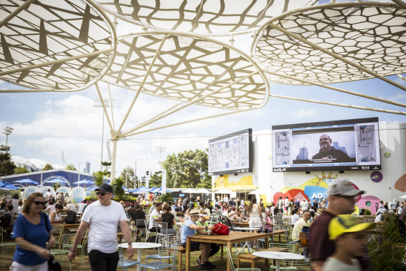 The Australian Open has broken its record attendance.