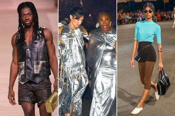 Lil Nas X on the runway at Coach, Bella Hadid and Serena Williams shine at Vogue World and Tory Burch at New York Fashion Week.