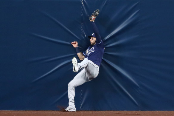 Kevin Kiermaier robbed the Astros more than once in game three.