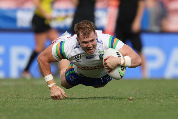 Hudson Young got the Raiders off to a dream start with his third-minute try.