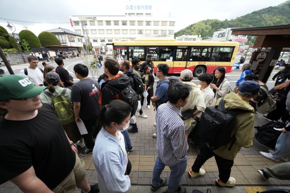 Fujikawaguchiko has become overrun by tourists thanks to the famous Fuji view.