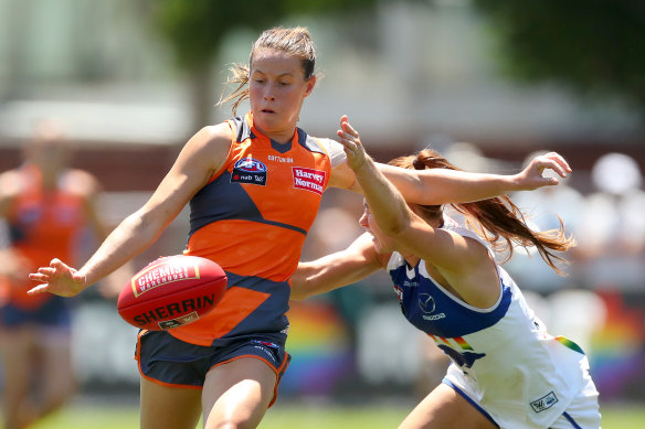 Nicola Barr of the GWS Giants.