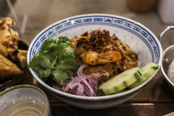 Dahl Daddys’ prawn curry.