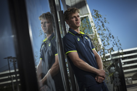 Nathan McSweeney is part of Australia’s squad for the first Test against India.