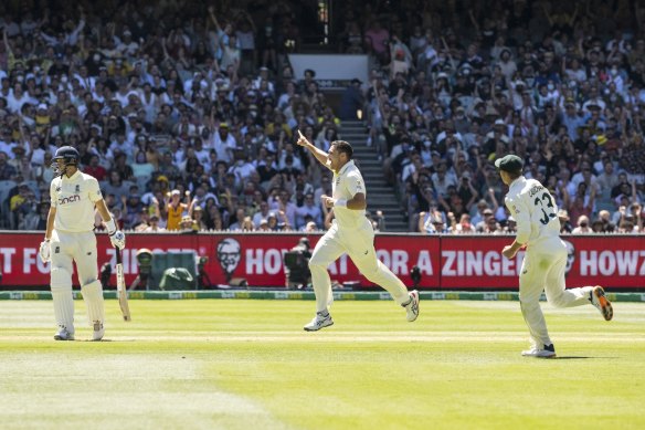 Scott Boland at the MCG in 2021.