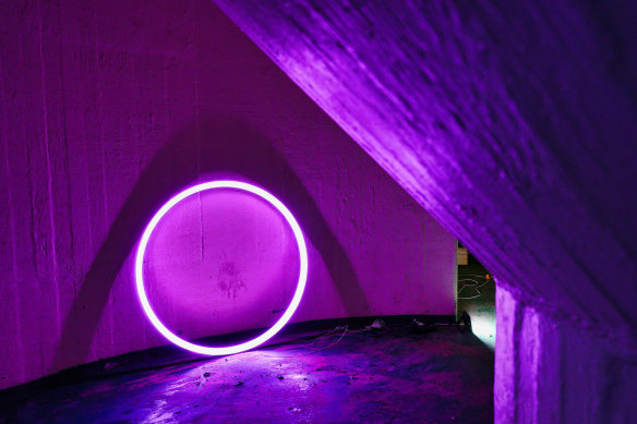 Mood Ring Light by Josee Vesely-Manning is one of the works on display at The Silo Project.