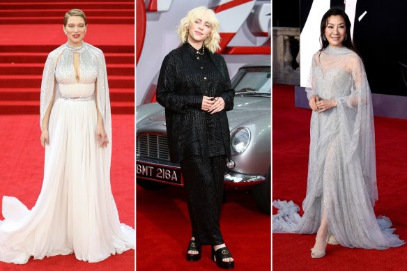 Lea Seydoux, Billie Eilish, Michelle Yeoh.