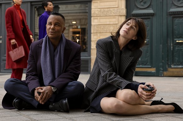 Yanic Truesdale as Raphael and Charlotte Gainsbourg as Genevieve.