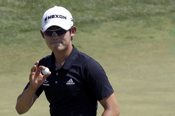 South Korean golfer Bio Kim suspended by Korean PGA for three years for flipping his middle finger at fan